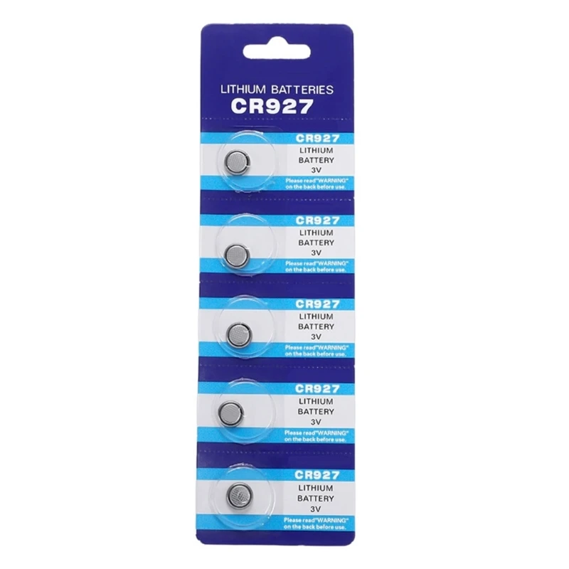 Quality CR927 Batteries Coin Battery for Automotive Key Fob Reliable Power Performances and Easy Replacement Pack/5pcs