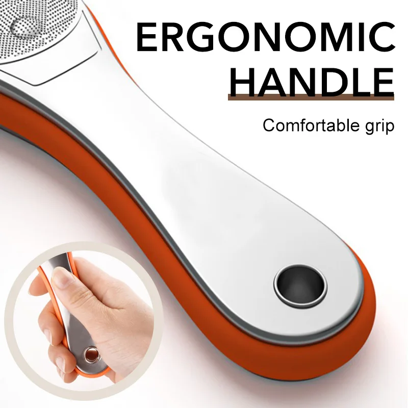 1 قطعة الوجهين القدم عرموش الفولاذ المقاوم للصدأ ملف القدم إزالة الجلد الميت الكالس مزيل باديكير قدم الرعاية أداة