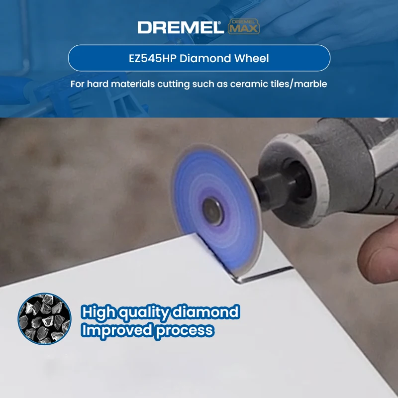 Imagem -06 - Dremel Max Life Premium Metal Roda de Corte Disco de Corte de Diamante para Ez402 Mandril de Bloqueio Acessório Moedor Rotativo Ez506hp Ez545hp