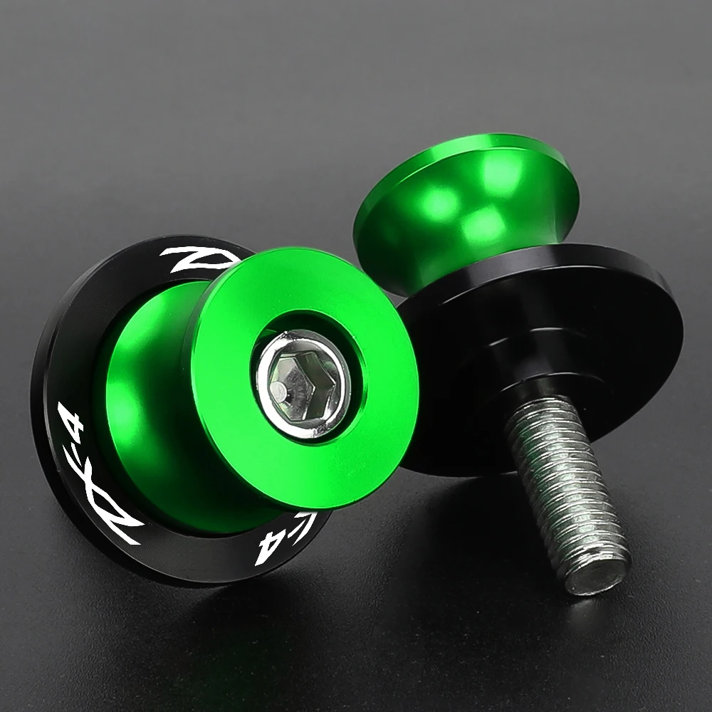 M8×1.25 Motorcycle Swingarm Spools Slider Stand Support For KAWASAKI ZX4 ZX-4R ZX-4RR 2023 2024 2025 2026 Aluminium Accessories