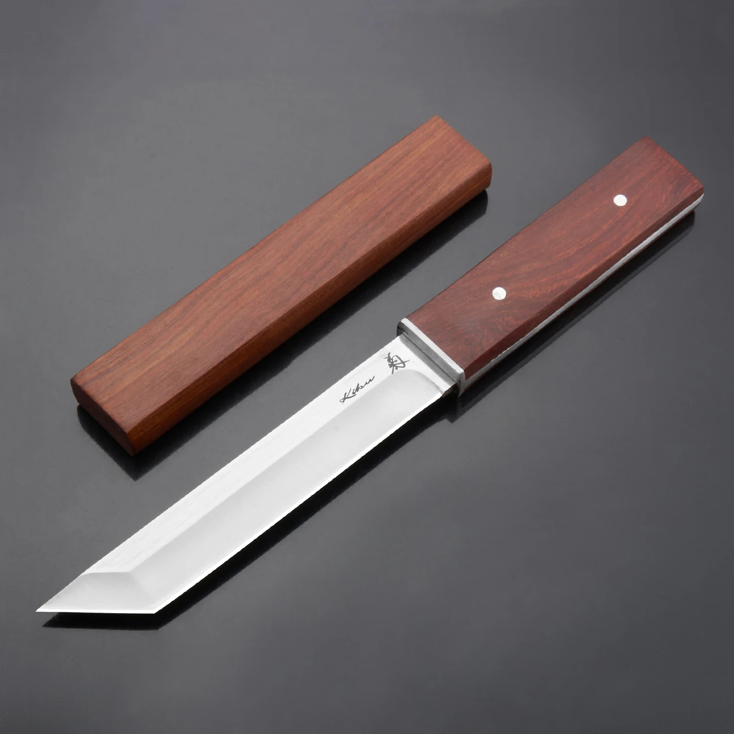 1PC Wooden handle - outdoor multi-purpose, suitable for climbing, fishing, BBQ, rope cutting, daily cutting, hiking
