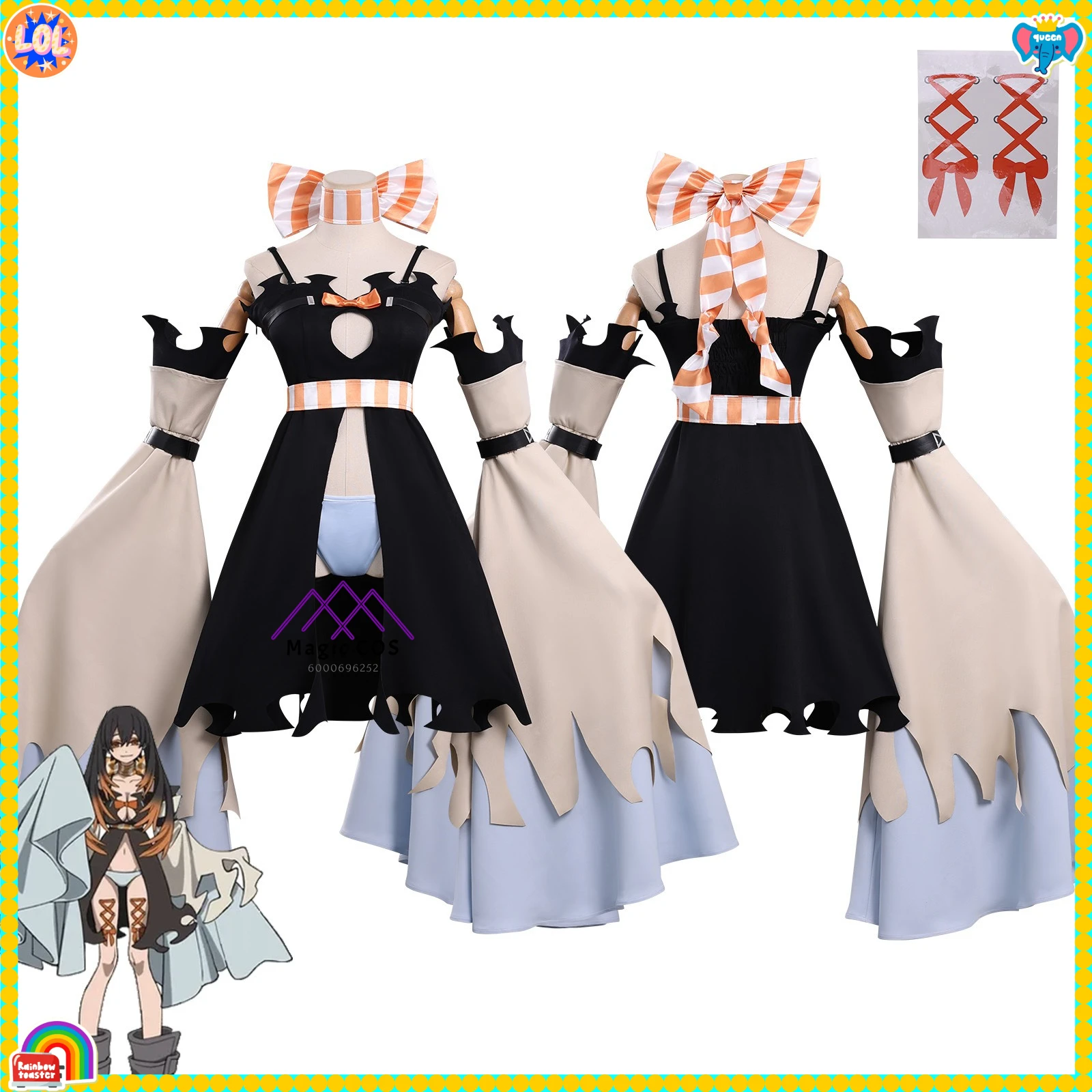 

Fashion Gachiakuta Cosplay Costume Anime Amo New Arrival Role Playing Uniform for Women Adult Comic Con Halloween Party Suits