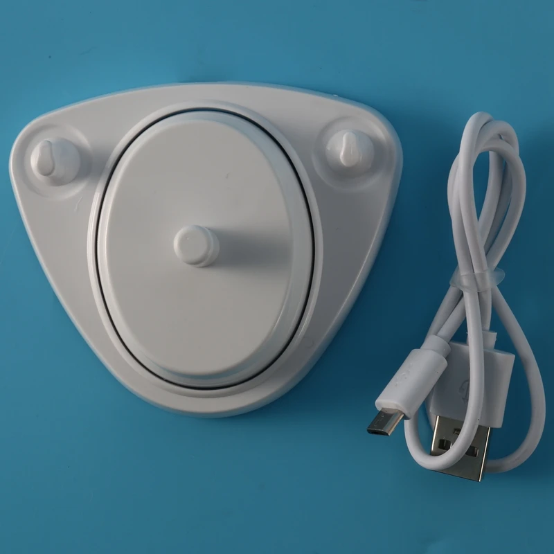 RIRI für Braun Oral B Zahnbürste Ersatz-Ladegerät, Netzteil, induktiver Ladehalter, Modell 3757, USB-Kabel, Weiß