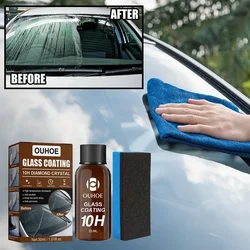 30ml 10H diamante revestimiento de vidrio cerámico cuidado cera cuidado del coche para parabrisas delantero, vidrio lateral, techo solar, espejo retrovisor