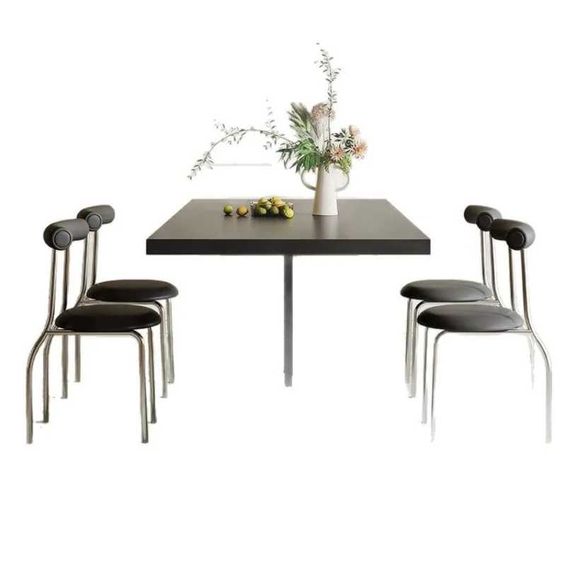 

Acrylic slate dining table, pure black, light luxury, modern and simple Internet celebrity small apartment, rectangular