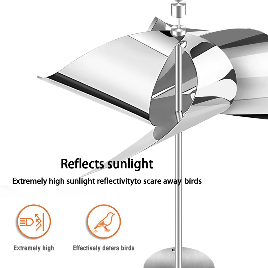 

2pcs/set All Birds Reflective Bird Deterrents Garden Pigeons Rooftop And Vegetable Gardens 32*32*4cm