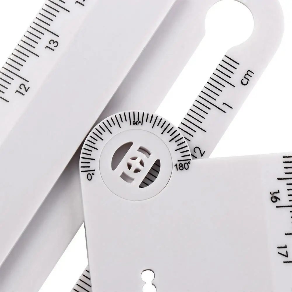 Student Stationery Geometric Drawing Ruler Math Drawing Folding Ruler Angle Measure Drafting Tool Geometry Template Ruler