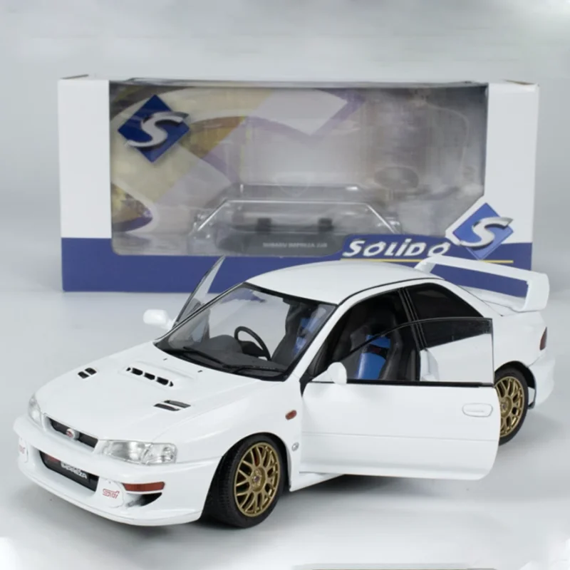 Solido 1:18  IMPREZA 22B Simulation Alloy Car Model Static Souvenir Display Boy Gift Collection Vehicle Toys Decoration