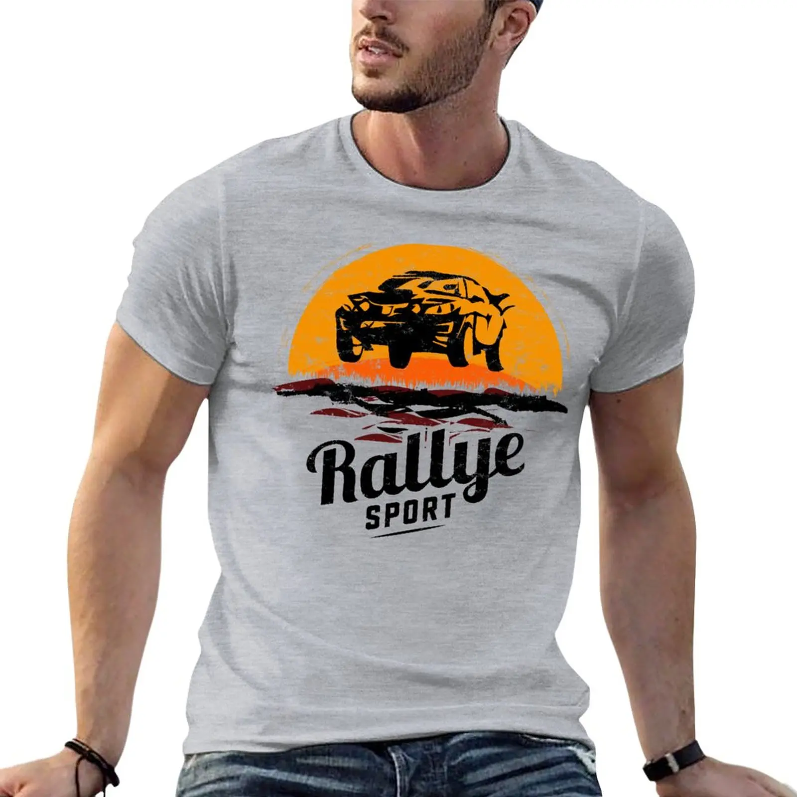 Rallye sport T-Shirt Short sleeve tee Anime t-shirt korean fashion mens t shirt