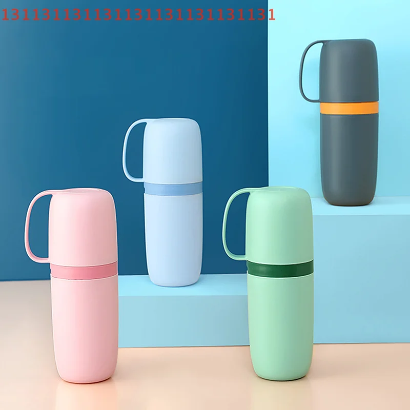 Tazza per spazzolino da viaggio con porta dentifricio Tazza per collutorio portatile Design semplice per viaggi d'affari Accessori da campeggio per la casa