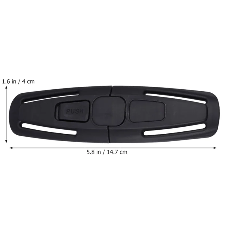 Sangle de sécurité SFP pour ceinture de sécurité de voiture noire pour bébé, clip de poitrine, sangle de sécurité pour enfant, accessoires de loquet