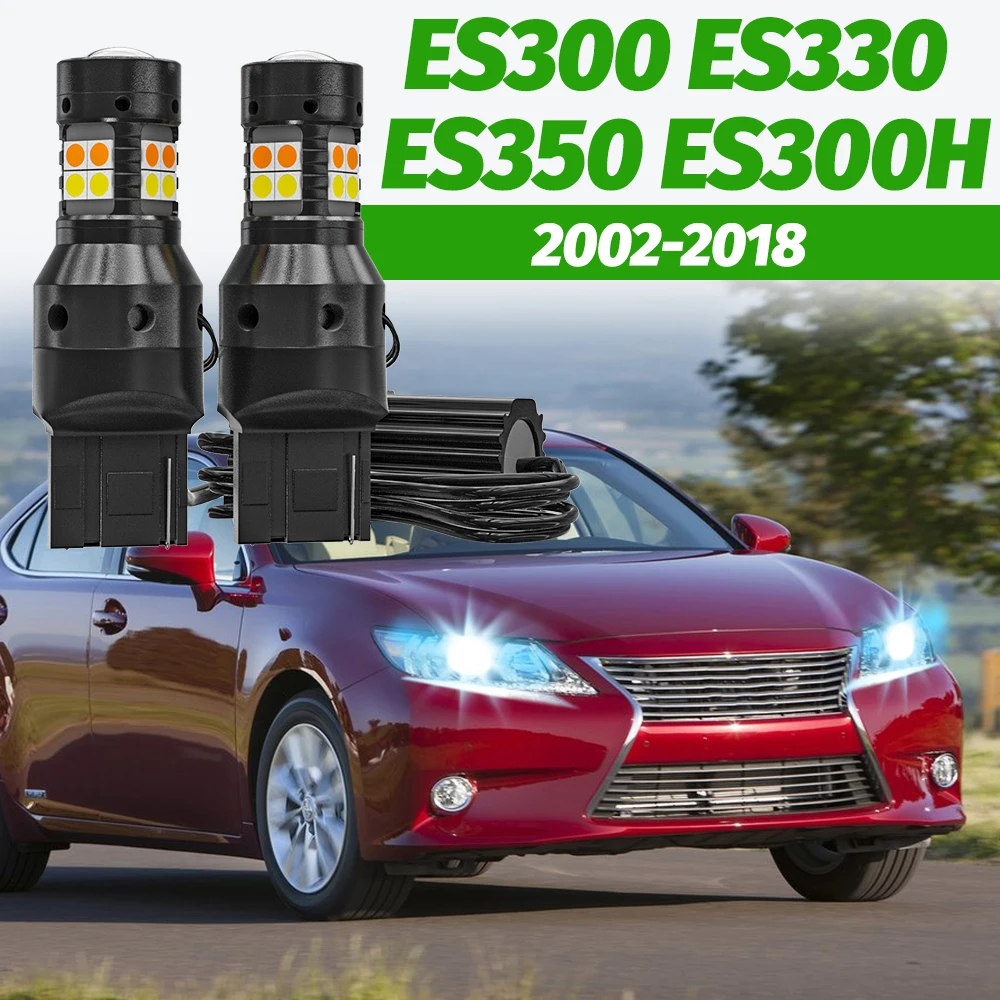 

2pcs Dual Mode Turn Signal+Daytime Running Light Accessories LED DRL For Lexus ES300 ES330 ES350 ES300H 2002-2018 2006 2007 2013