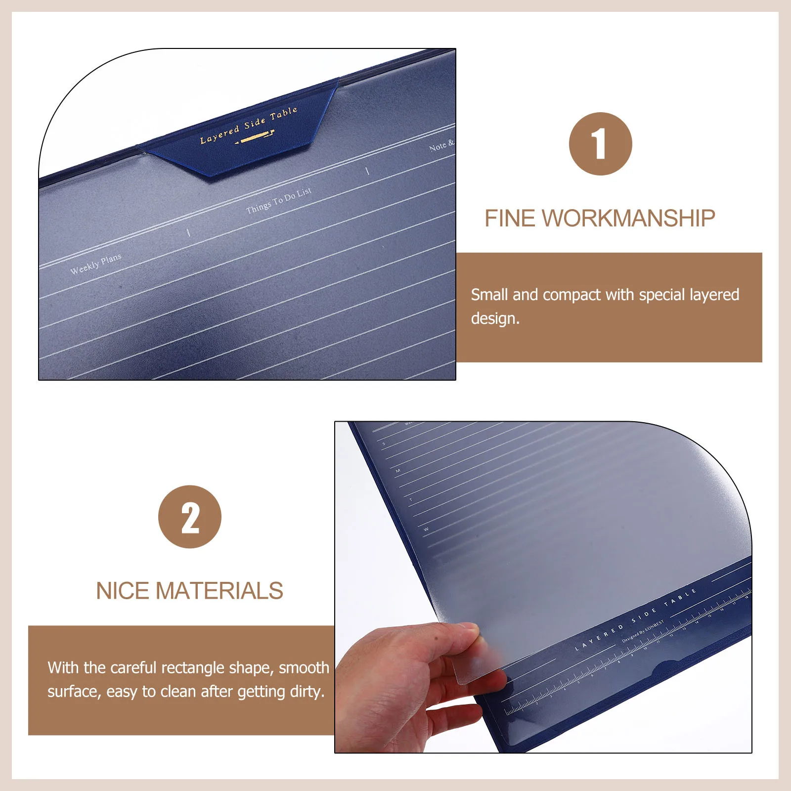 

Водонепроницаемый коврик для мыши, многослойный коврик для письма для игрового офисного стола, ноутбука, полиуретановая поверхность, многоцелевой настольный коврик, прямоугольный