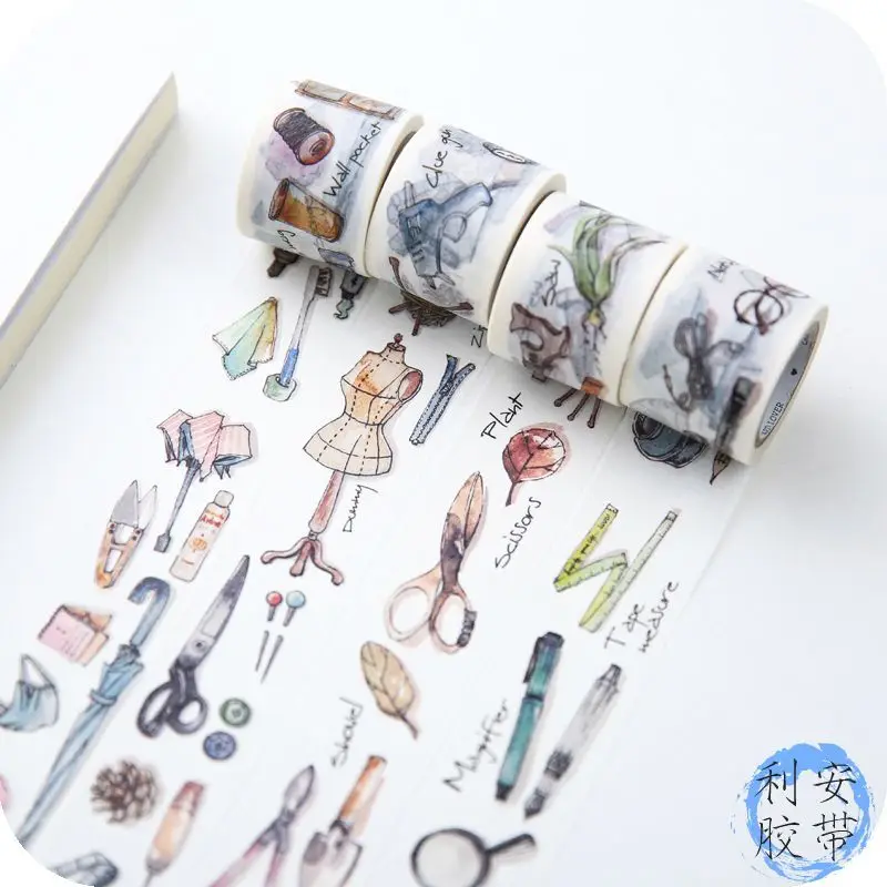 Custom Washi Tape Custom Journal Cartoon Graduation Ancient Style Gold Stamping Character Paw Stationery Text Tape Custom Made