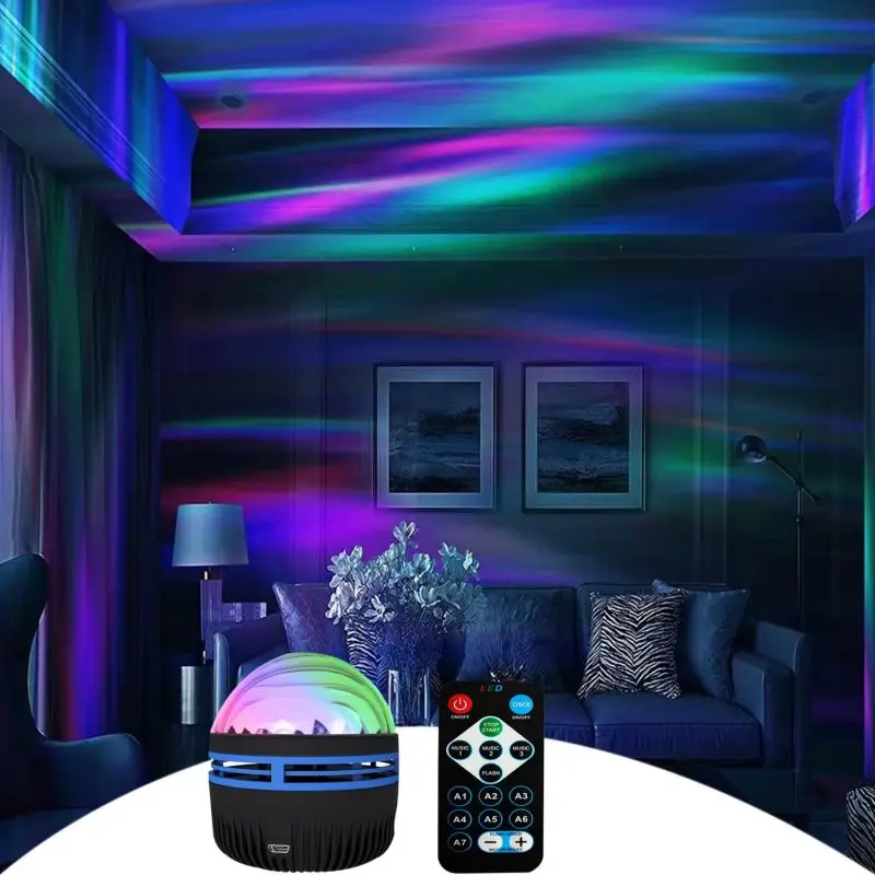 

1pc Ocean Wave Projector,With 7-Colors Patterns & Remote Control,USb Powered For Bedroom Home Theater, Ceiling, Room Decor