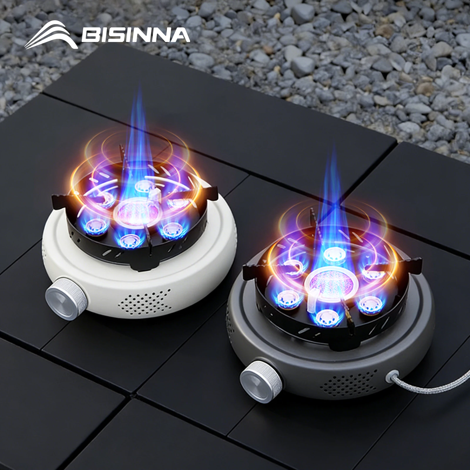 Camping Cooking Butane - BISINNA Draagbare campinggasfornuis 12800W Krachtige winddichte