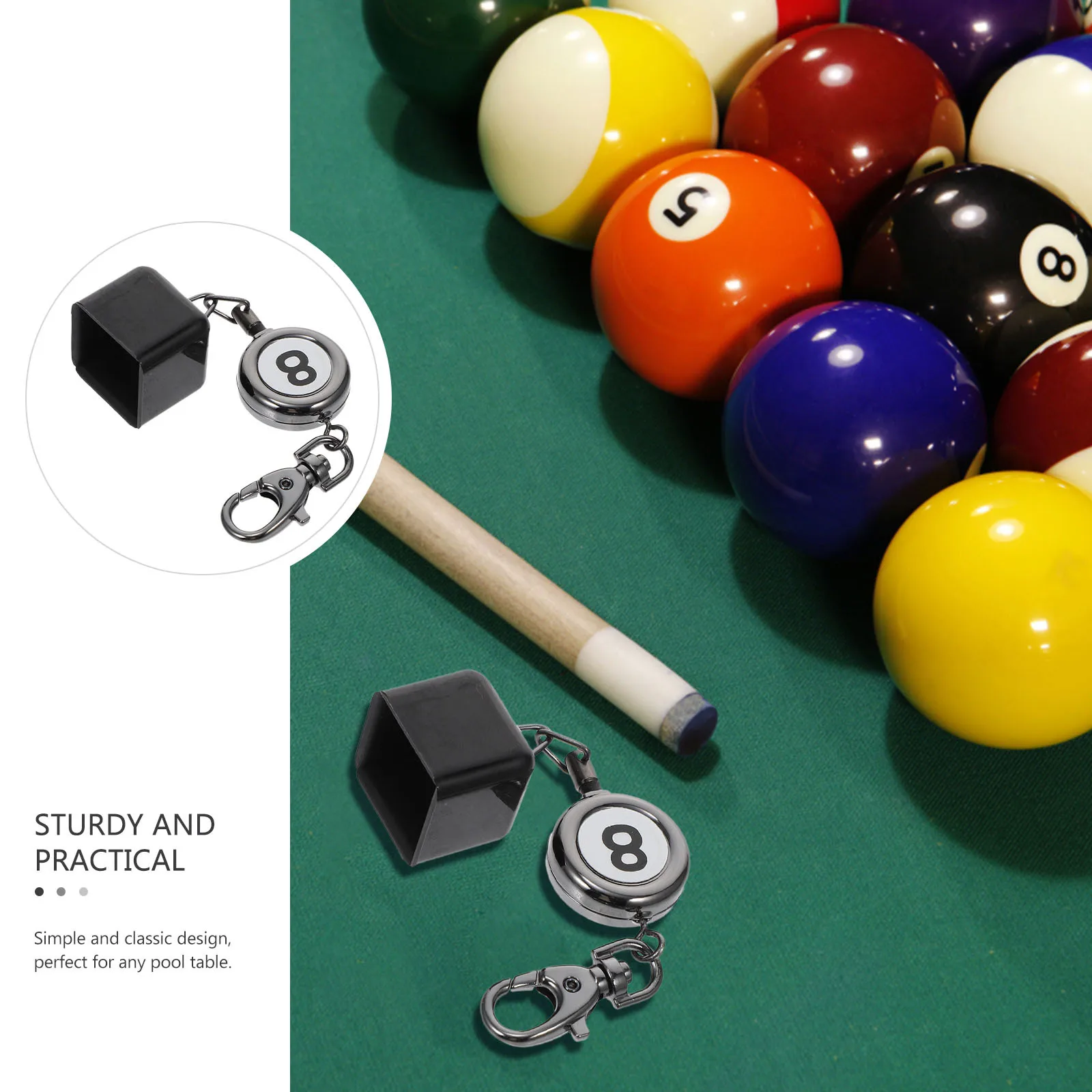 Suporte de giz de piscina portátil design retrátil leve e durável para uso profissional de bilhar suporte de giz de piscina