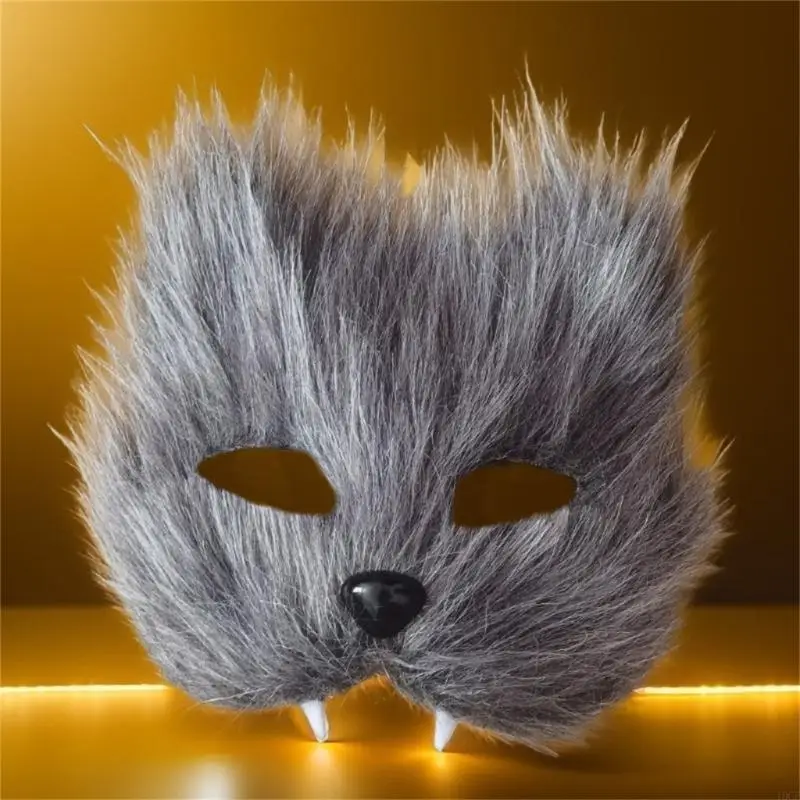 

Comfortable Plastic Foxes Face Mask Theater Role Play Accessory