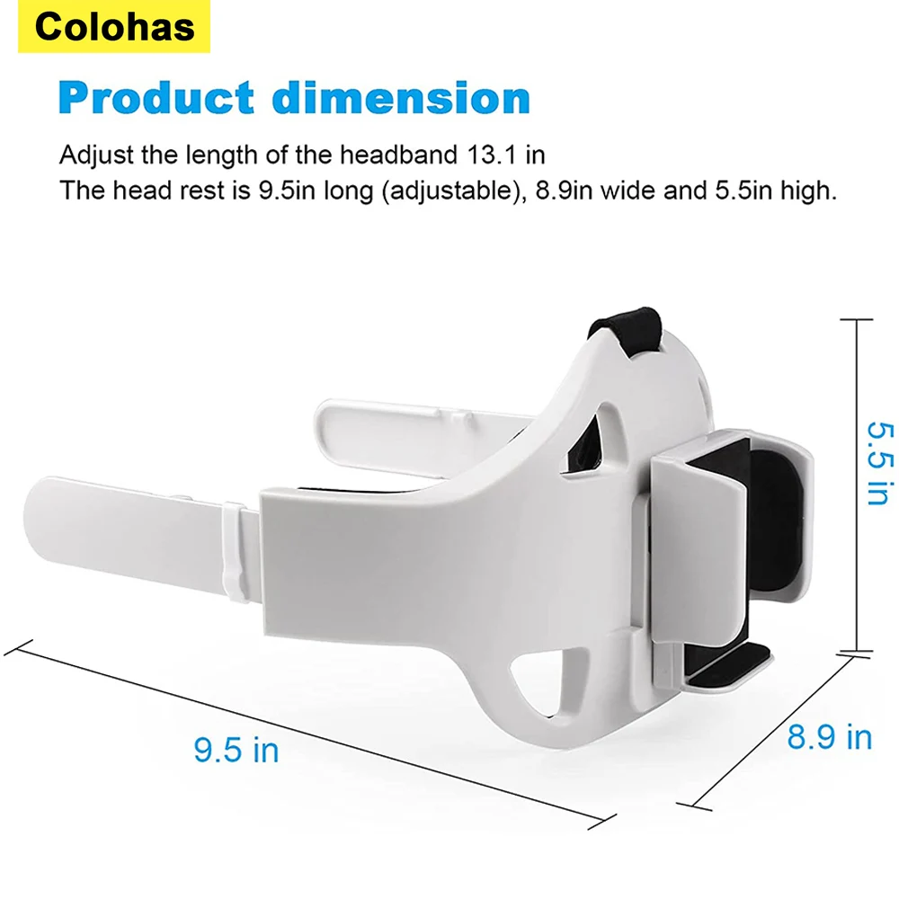Adjustable Head Strap For Oculus Quest 2 Halo Strap With Powerbank Fixing Bracket Enhanced Headband For Quest 2 VR Accessories