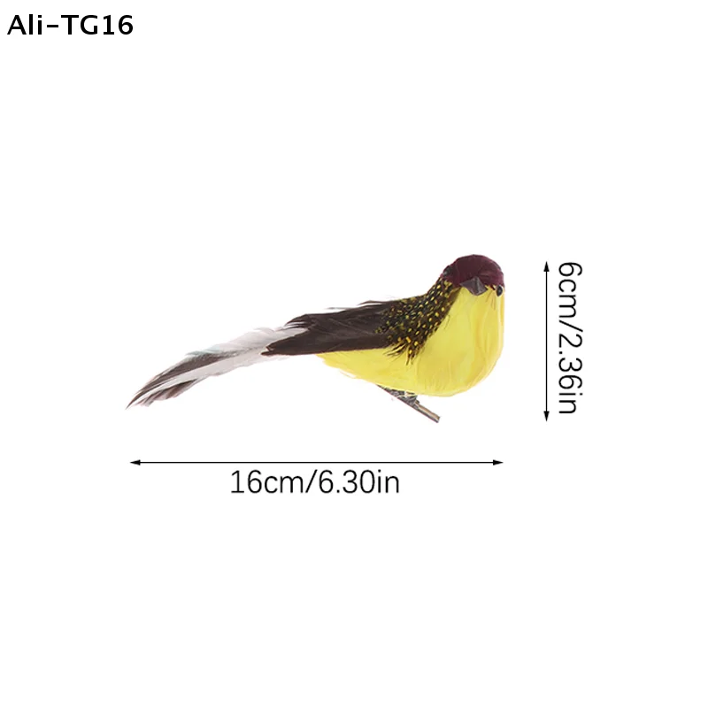 【YY】1Pc 2025 New Miniature Fake Birds Model Artificial Feather Foam Birds For Wedding Garden Decoration
