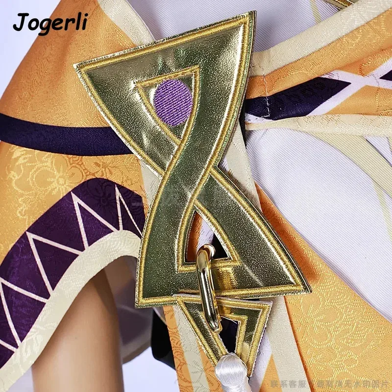 Jogerli Genshin Impact Sethos Cospaly 의상 롤 플레잉 슈트 애니메이션 게임 천 할로윈 가발