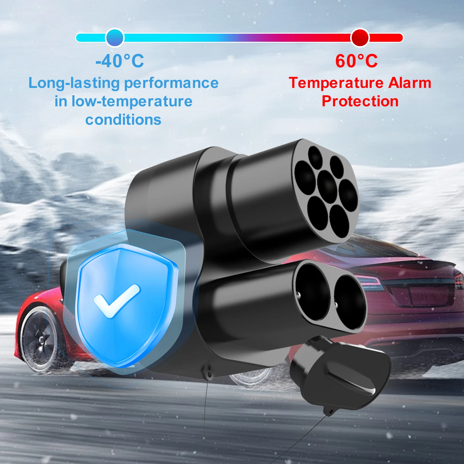 CCS2 to Tesla Adapter AC + DC Outlets Electric Vehicle Ev Connectors Adapter for Model 3 Y X S Charging