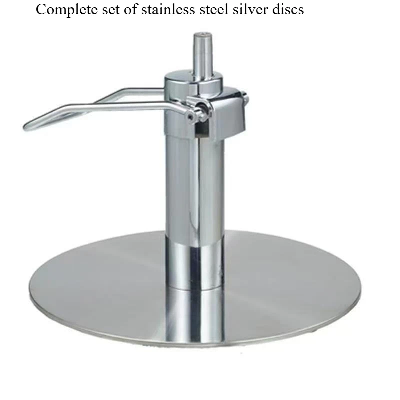 680mm Square Salon Chair Base & Pump Set - Stainless Steel Hydraulic Chassis with Adjustable Height & Pump Cover
