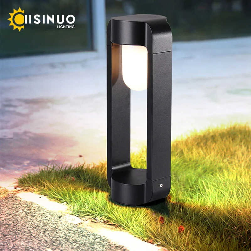 

Aluminum Lawn Light Outdoor IP65 Waterproof Height H40/60/80cm Landscape Path Lamp E27 Base for Garden Pathway Villa Park Border