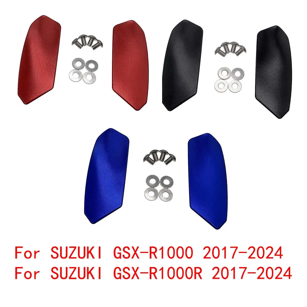 

Motorcycle Rearview Mirror Block Off Base Plates Mounts For Suzuki GSX-R1000 GSX-R1000R 2024 2023 2022 2021 2020 2019 2018 2017