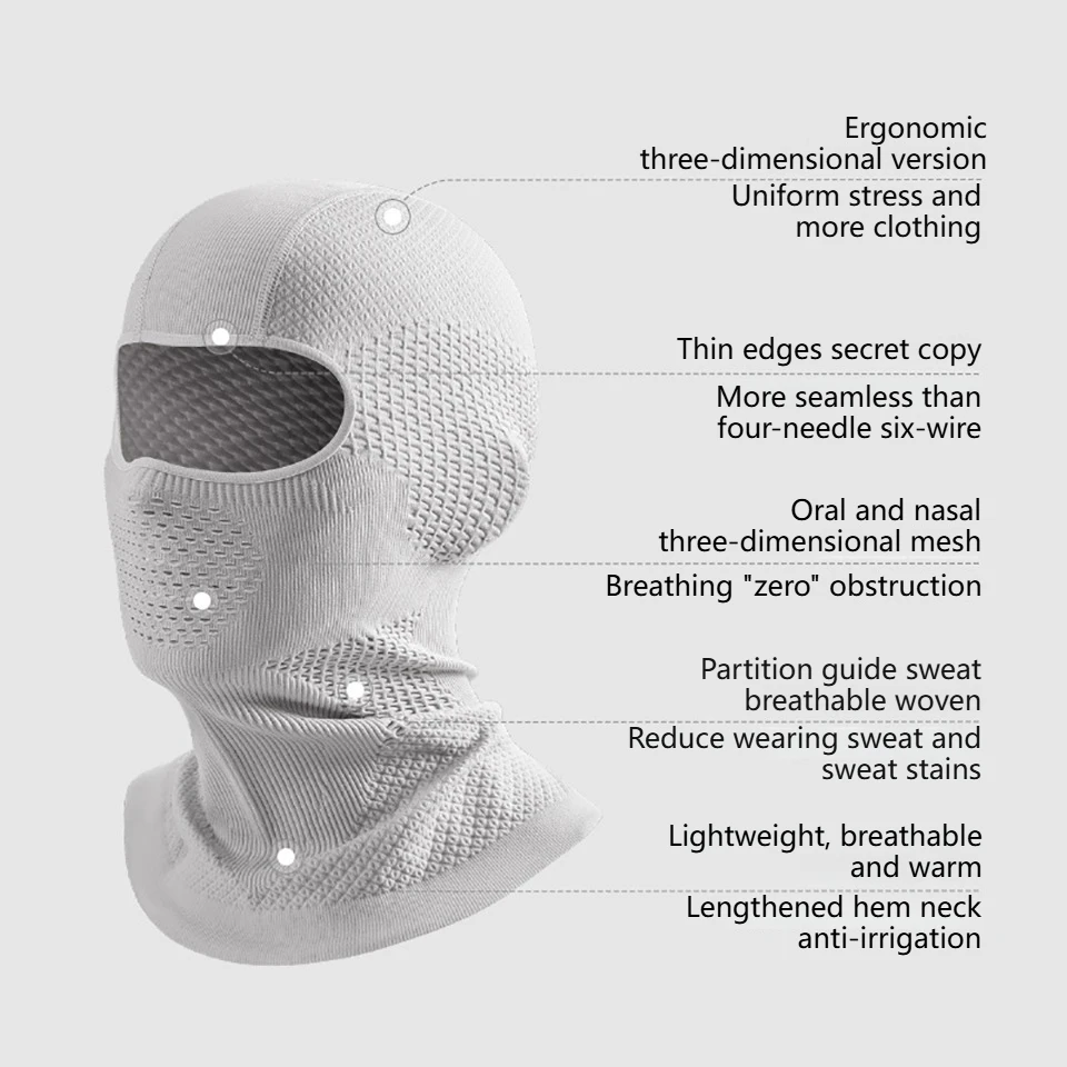 GTUBIKE Sciarpa termica a prova di freddo Cappello da sci invernale Passamontagna Maschera a pieno facciale Sci Ciclismo Caccia Copricapo Fodera per casco