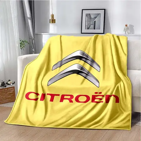 차량용 슈퍼카 C-Citro n 로고 담요, 거실 소파 커버 담요, 침실 장식 담요, 부드럽고 따뜻함, 맞춤형