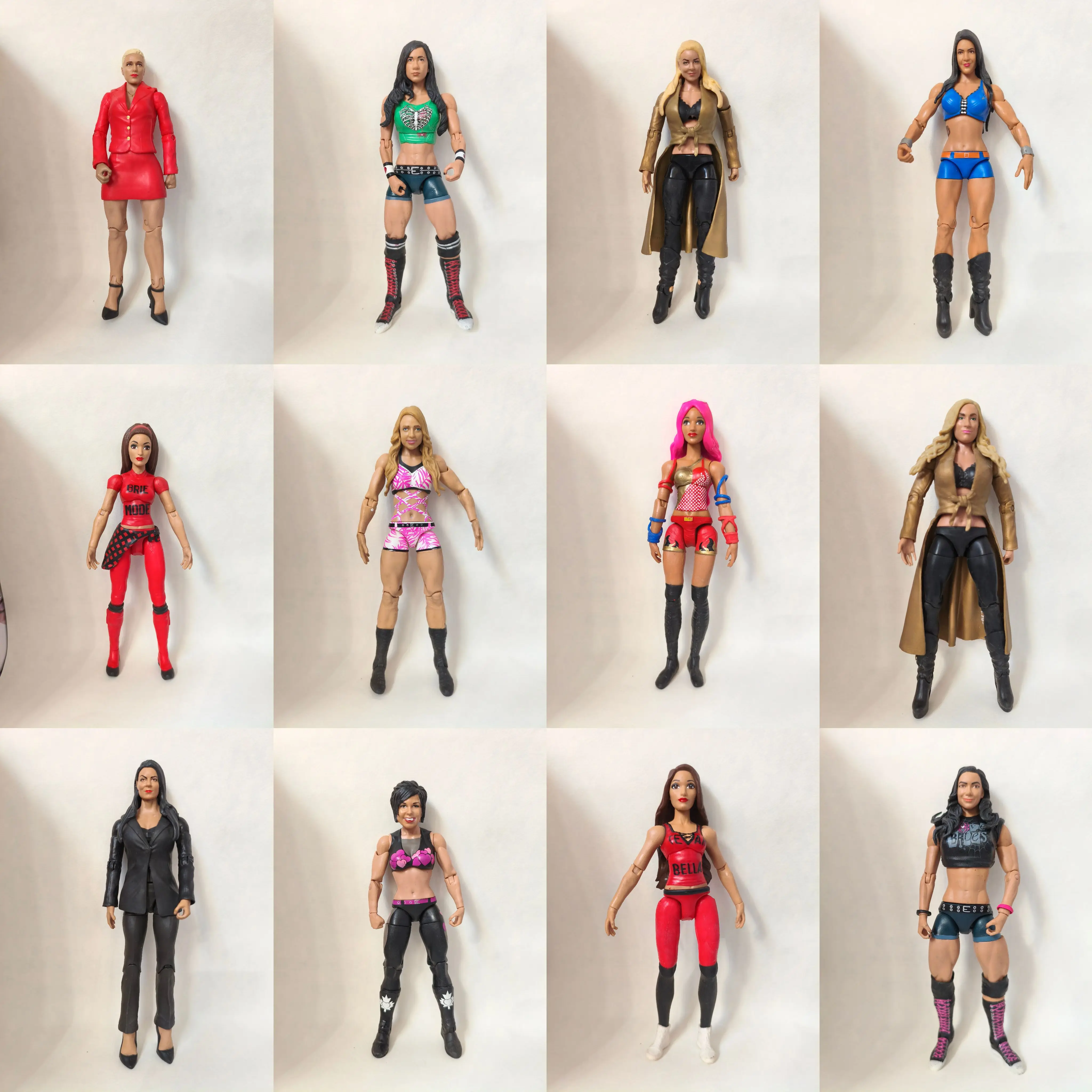 مجسمات مصارع نسائية مفصلية للغاية مقاس 7 بوصات، أنماط متعددة، ألعاب قابلة للجمع وقابلة للتقديم للغاية للمعجبين والأطفال #1