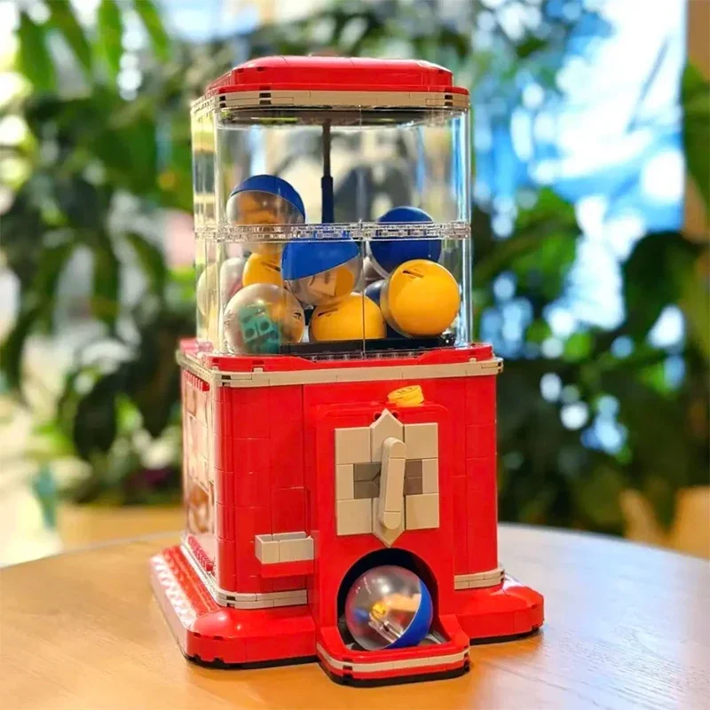 

Новинка 2025, креативный минифигурный торговый автомат, строительные блоки, капсульные игрушки, модель гашапона, сборные кирпичи, игрушка в подарок для детей и взрослых