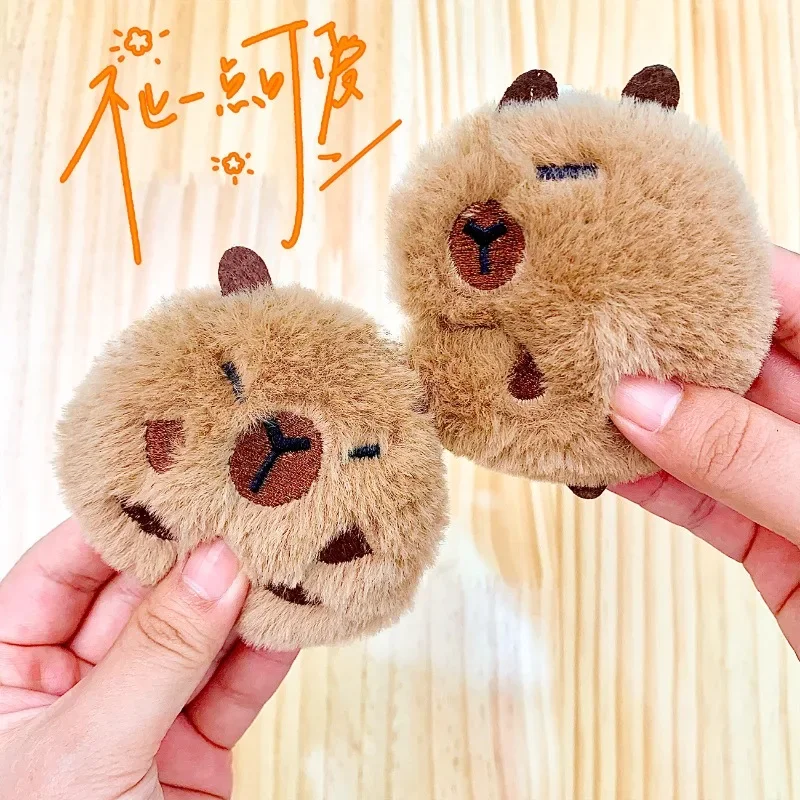 

Cute Plush Capybara Keychain Toy Kawaii Soft Creative Simulation Capybara Pendant Couple Plush Pendant Kids Bag Accessories