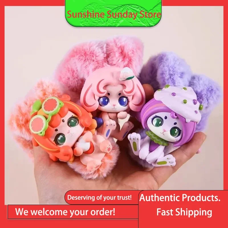 

Genuine Cappuccino Rabbit Fruit Milk Series Blind Box Cute Plush Dolls Gifts For Girls Trendy Toy Figurines And Ornaments Glue