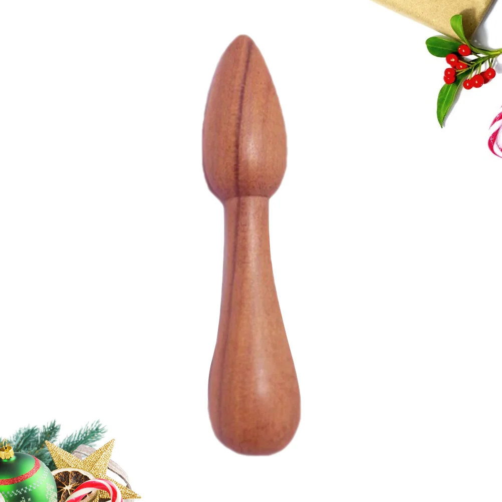 

Fatigue Release Massage Tool Traditional Scented Wood Massager Manual Gourd-shaped Bamboo Wooden Body Brown