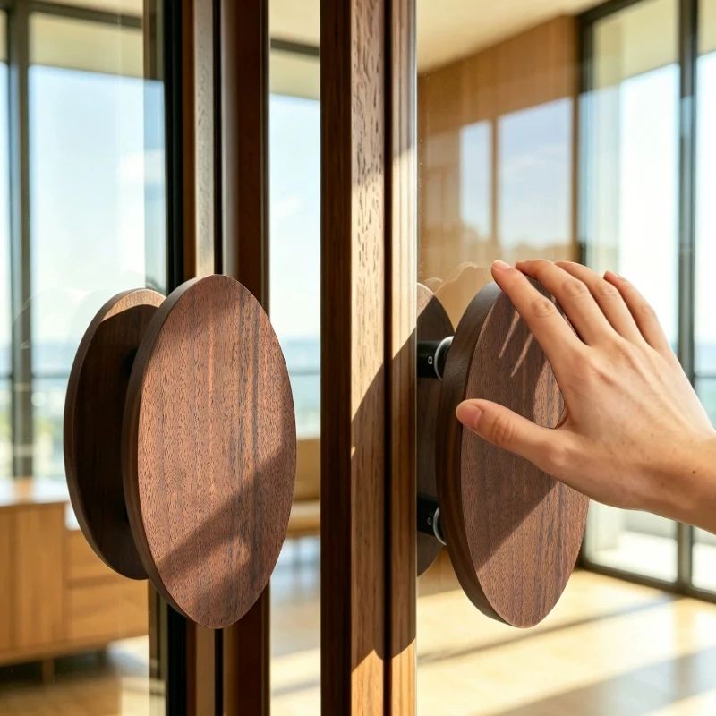 poignee-de-porte-en-bois-de-noyer-de-style-mid-century-style-buche-quincaillerie-pour-porte-vitree-de-magasin-accessoires-de-luxe-a-double-ouverture-et-bouton-de-porte-en-bois