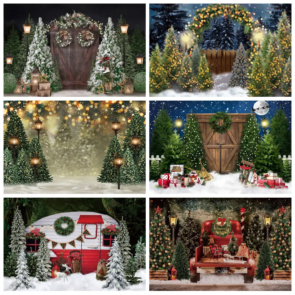pano-de-fundo-de-natal-verde-arvore-de-natal-inverno-neve-floresta-floco-de-neve-cena-natural-retrato-do-bebe-fotografia-fundo-estudio-foto