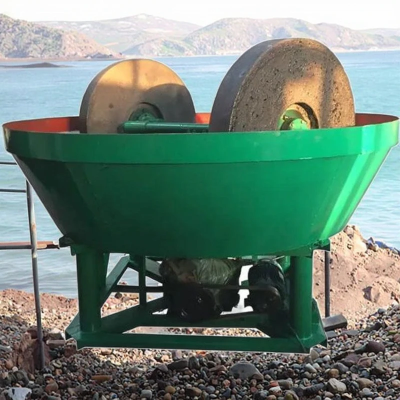 

Ore Grinding Wet Pan Milling Hine Amalgam Two Roller Gold Mill For Sale