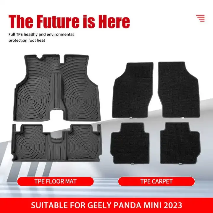 

Car Floor Mat for Geely Panda MINI 2023-2024 7D TPE Car Mat Waterproof Non-slip Custom Carpet Car Foot Mat