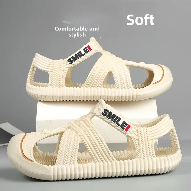 Roman Sandals Men's Summer Outdoor Wear Driving Anti-slip Slippers Sports Beach Grass Shoes Clog Outdoor Sandals for Men
