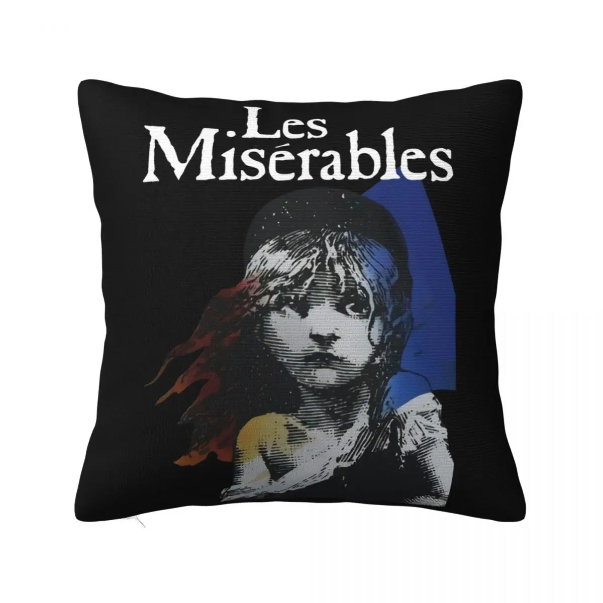 New Les Miserables Broadway Show Musical Mens Black S Wholesale Humor Humor Newest Hip-Hop Pillow Case