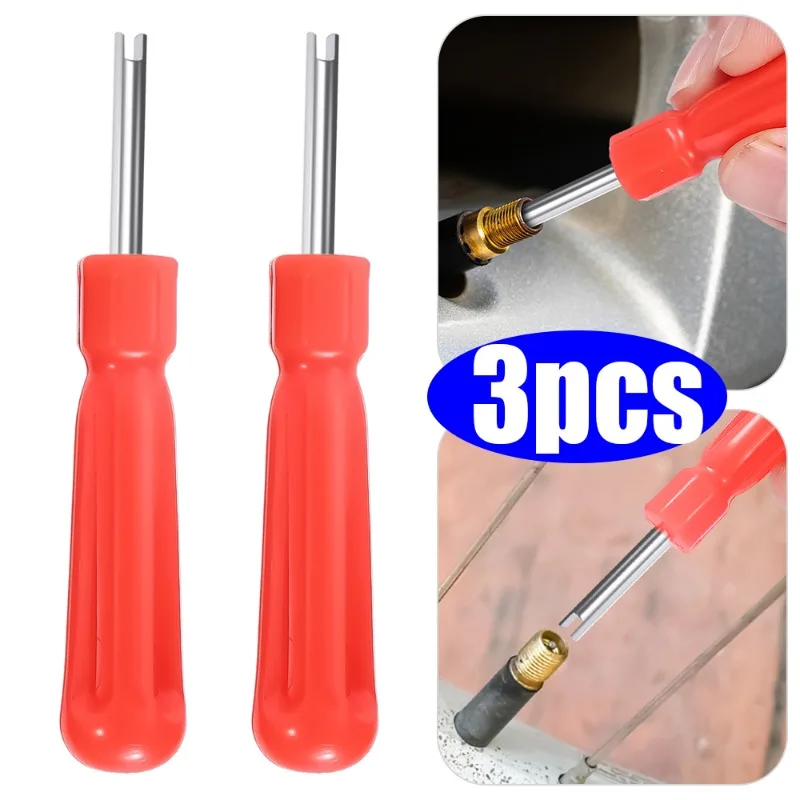

1/2/3 шт., отвертка для серверки клапана автомобильных шин, оранжевый мотоцикл, долбежная ручка, инструмент для ремонта шин, автомобильные аксессуары