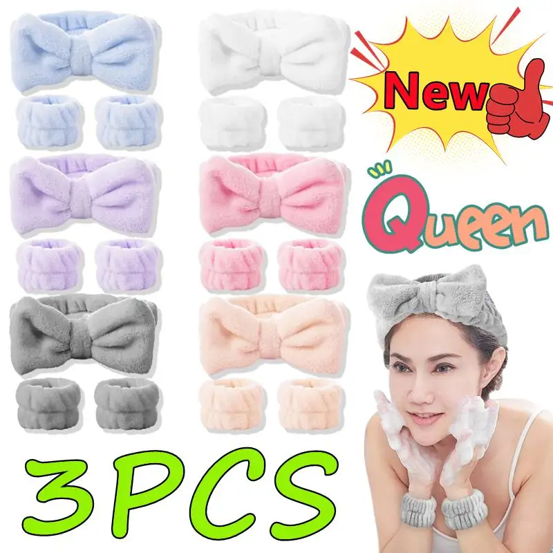 3/2PCS Wrist Washing Belt Soft Microfiber Towel Wristbands Washing Face Water Absorption Washing Prevent Wetness Wrist Washband