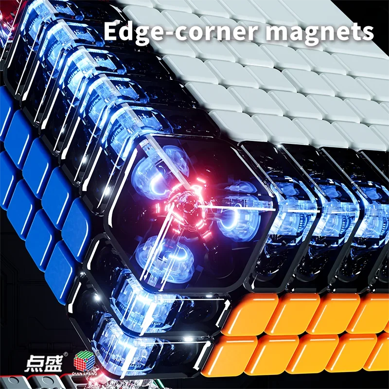 Diansheng SMC Mini 7x7 Magnetischer Zauberwürfel Stickerless Professionelles Zappelspielzeug Ddiansheng Mini 7x7 M Cubo Magico