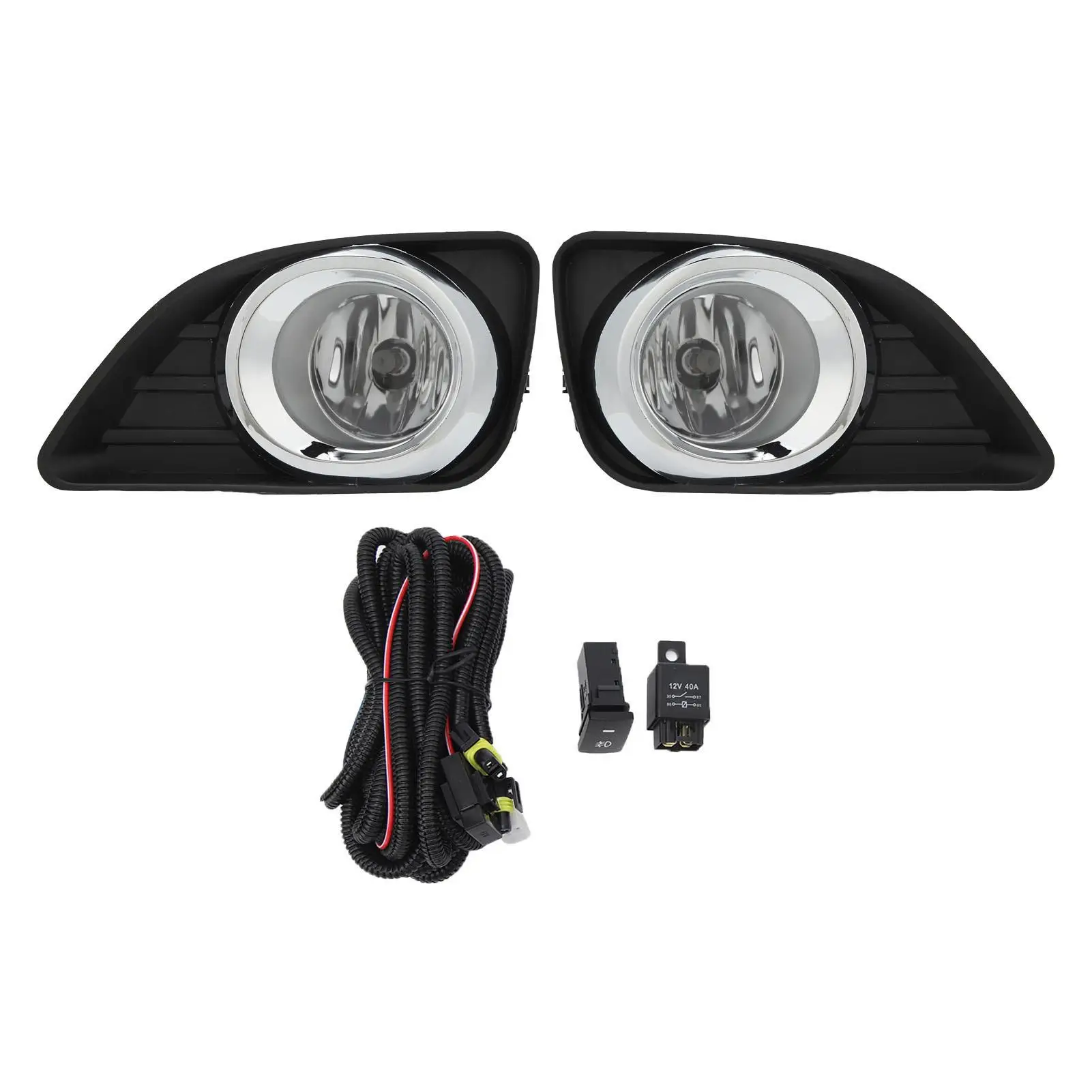 Durable Front Fog Light Assembly Set for camry 2009-2011 - Left & Right Weather-Resistant 52030-06070