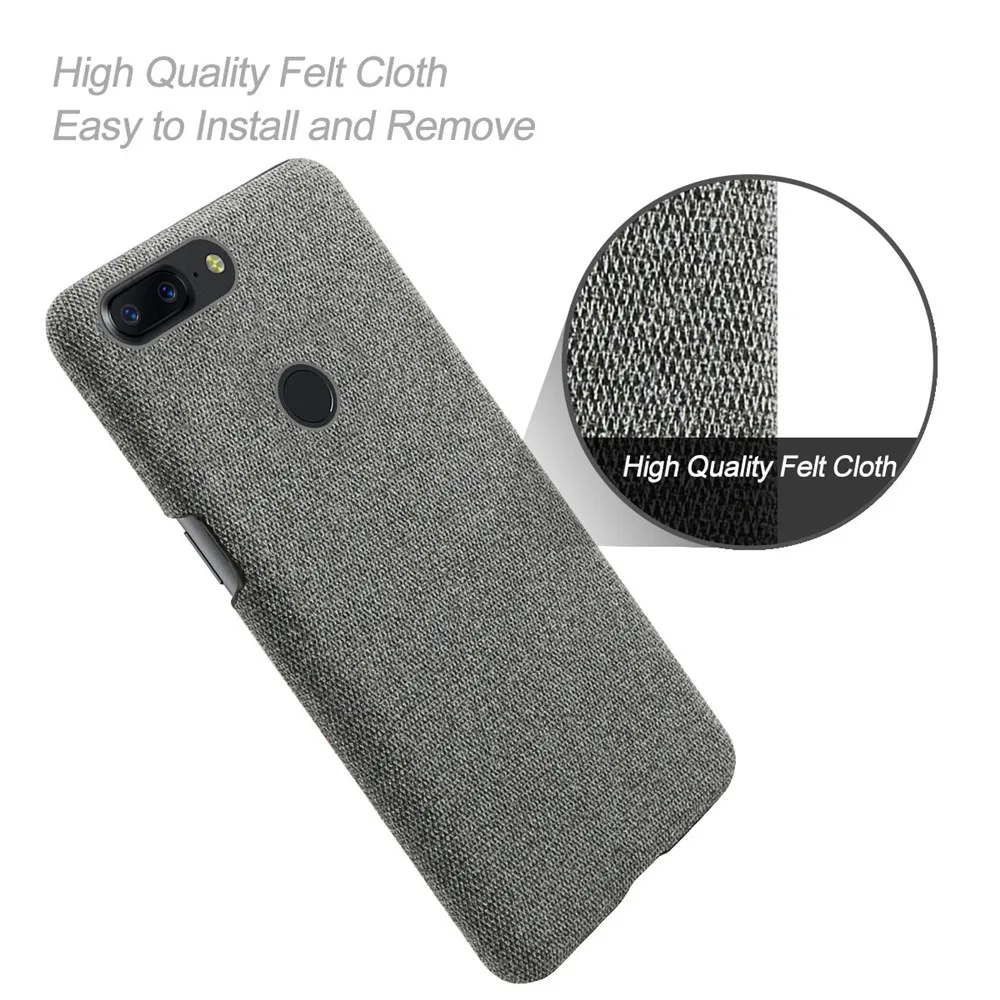 Cloth Cases For Oneplus 5T Case Case Slim Retro Cloth Hard Phone Cover For One Plus A5010 5 T Capa 1 + 5T 1+5 Funda Coque