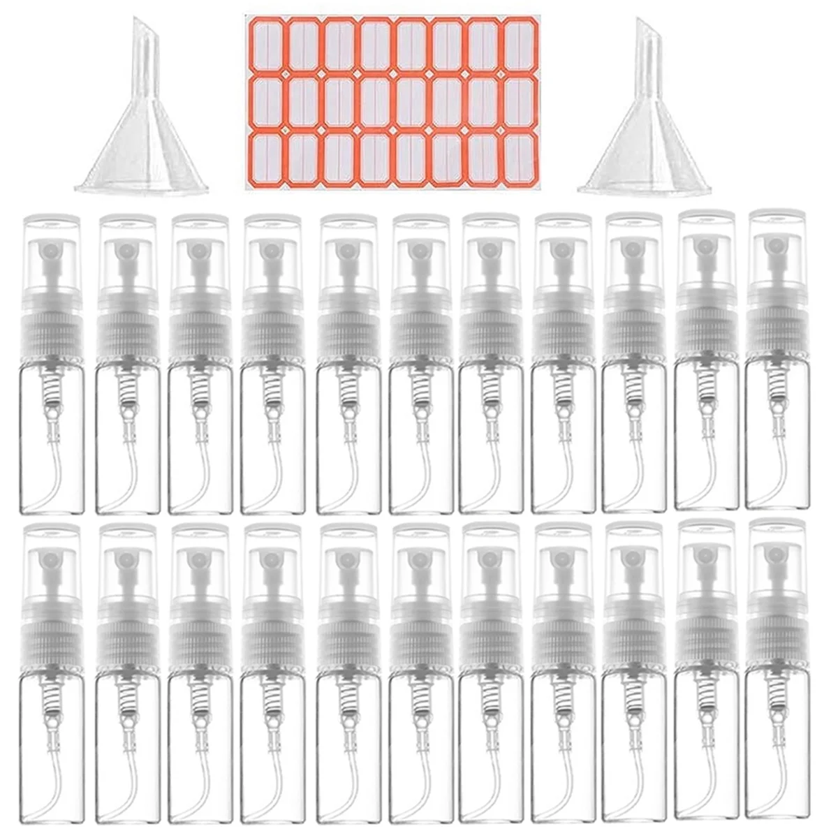 

120Pcs 3ML Bottle Small Cosmetic Packing Atomizer Perfume Bottles Atomizing Liquid Container for Travel