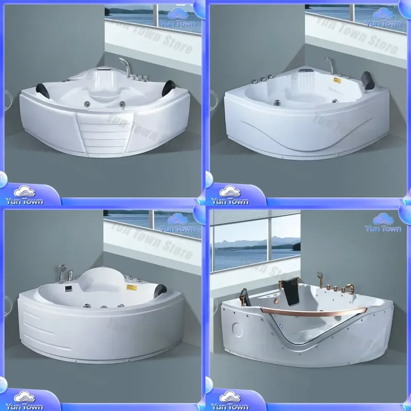 European Jacuzzier Corner Massage Bathtub for Whirlpool Bathtub for Modern Standing Bathtub for Bathroom Renovation for