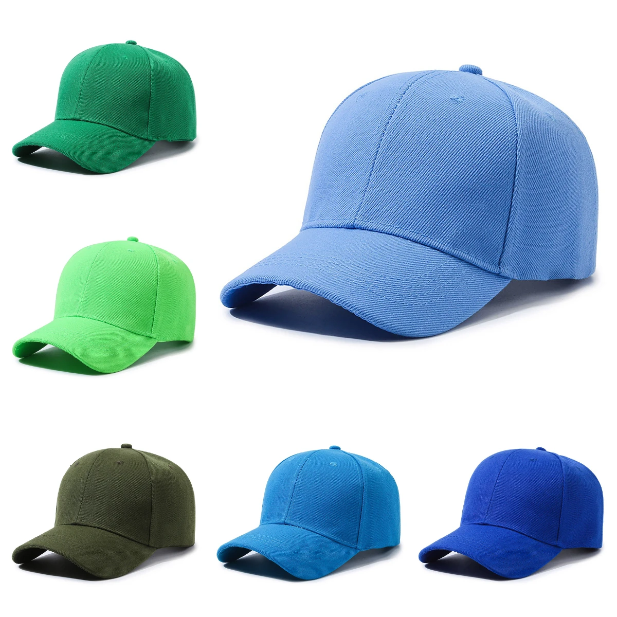 

Однотонные бейсболки-тракеры из полиэстера унисекс для взрослых и детей, солнцезащитные кепки для вышивки и DIY, летние спортивные кепки для активного отдыха